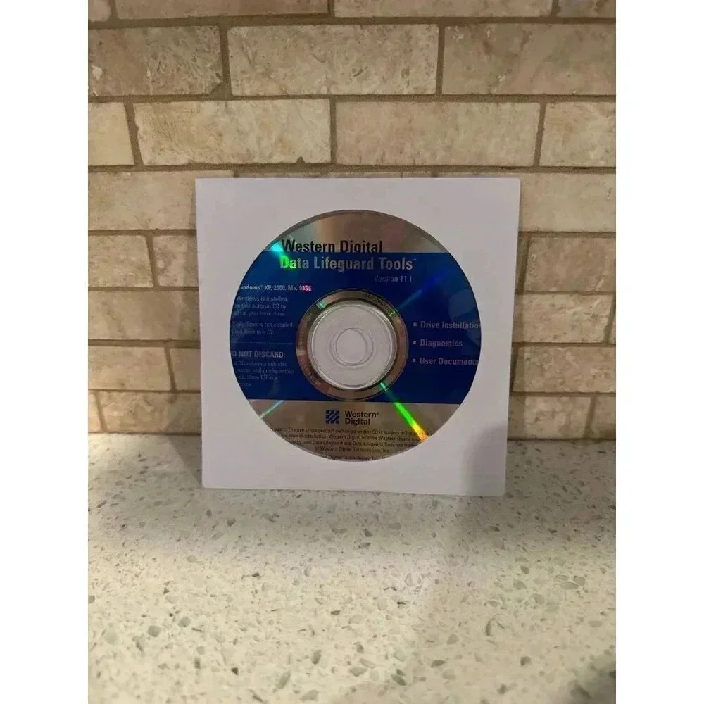 Western Digital Data Lifeguard Tools v 11.1 CD for Windows XP, 2000, ME, 98SE
